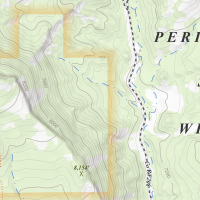 Durango West, Colorado 7.5 Minute Topographic Map