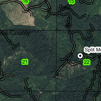 Split Mountain T28S R10W Township Map