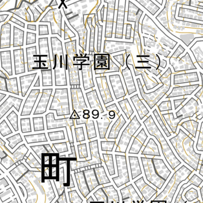 533923 原町田（はらまちだ Haramachida）, 地形図