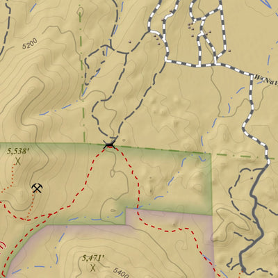 Jerome Canyon, Arizona 7.5 Minute Topographic Map - Color Hillshade
