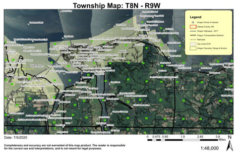 Astoria T8N R9W Township Map