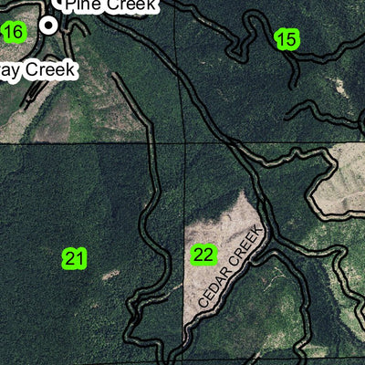 Dorn Peak T7S R7W Township Map