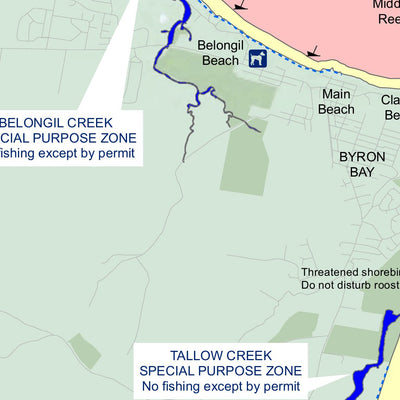 Cape Byron Marine Park Zoning Map