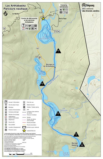 Parc national des Grands-Jardins : Parcours nautique