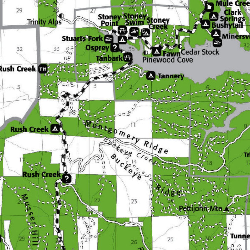 2016 Trinity Zone Christmas Tree Map (north) by US Forest Service R5 ...