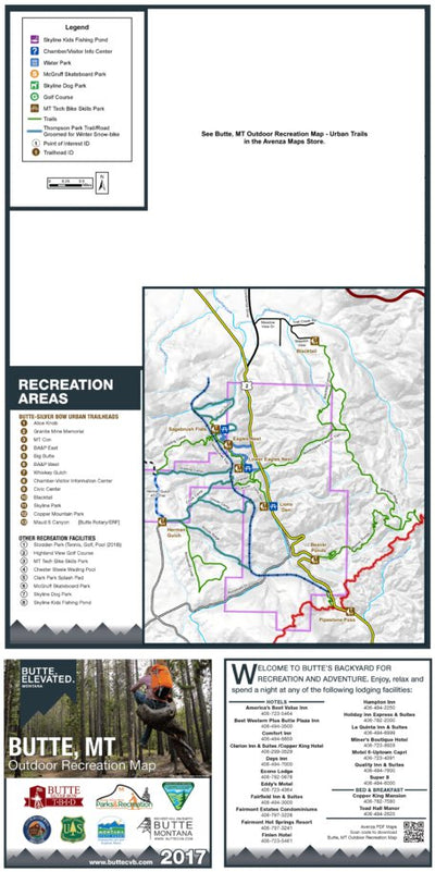 Butte, MT Outdoor Recreation Map - Thompson Park