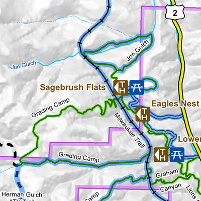 Butte, MT Outdoor Recreation Map - Thompson Park