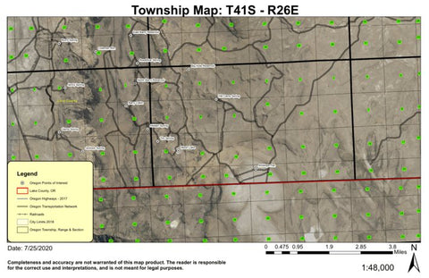 Antelope Flat T41S R26E Township Map