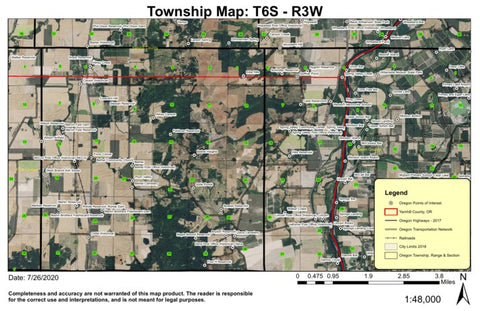 Goffrier Pond T6S R3W Township Map