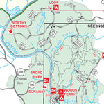 Enoree Ranger District, Sumter National Forest Visitor Map