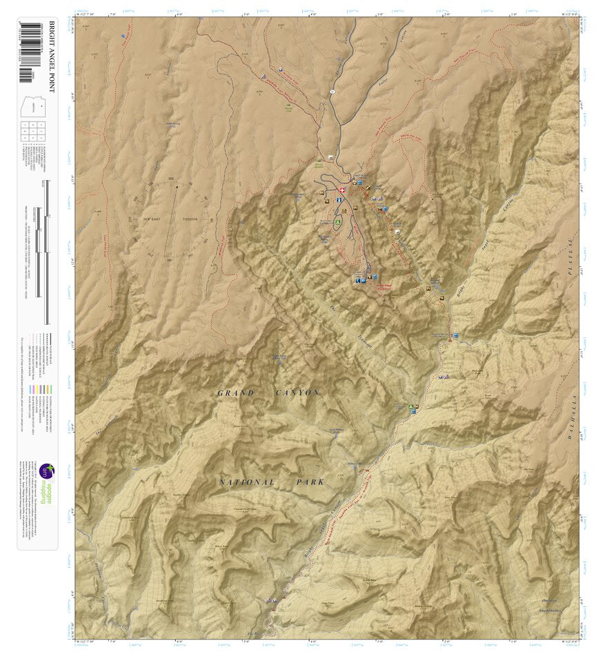 Bright Angel Point, Arizona 7.5 Minute Topographic Map - Color ...