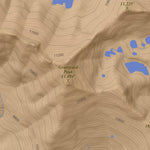 Graveyard Peak, California 7.5 Minute Topographic Map - Color Hillshade