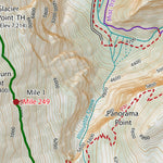 TST - Map 1 of 14: Glacier Point to Merced Pass (Miles 0 - 14)