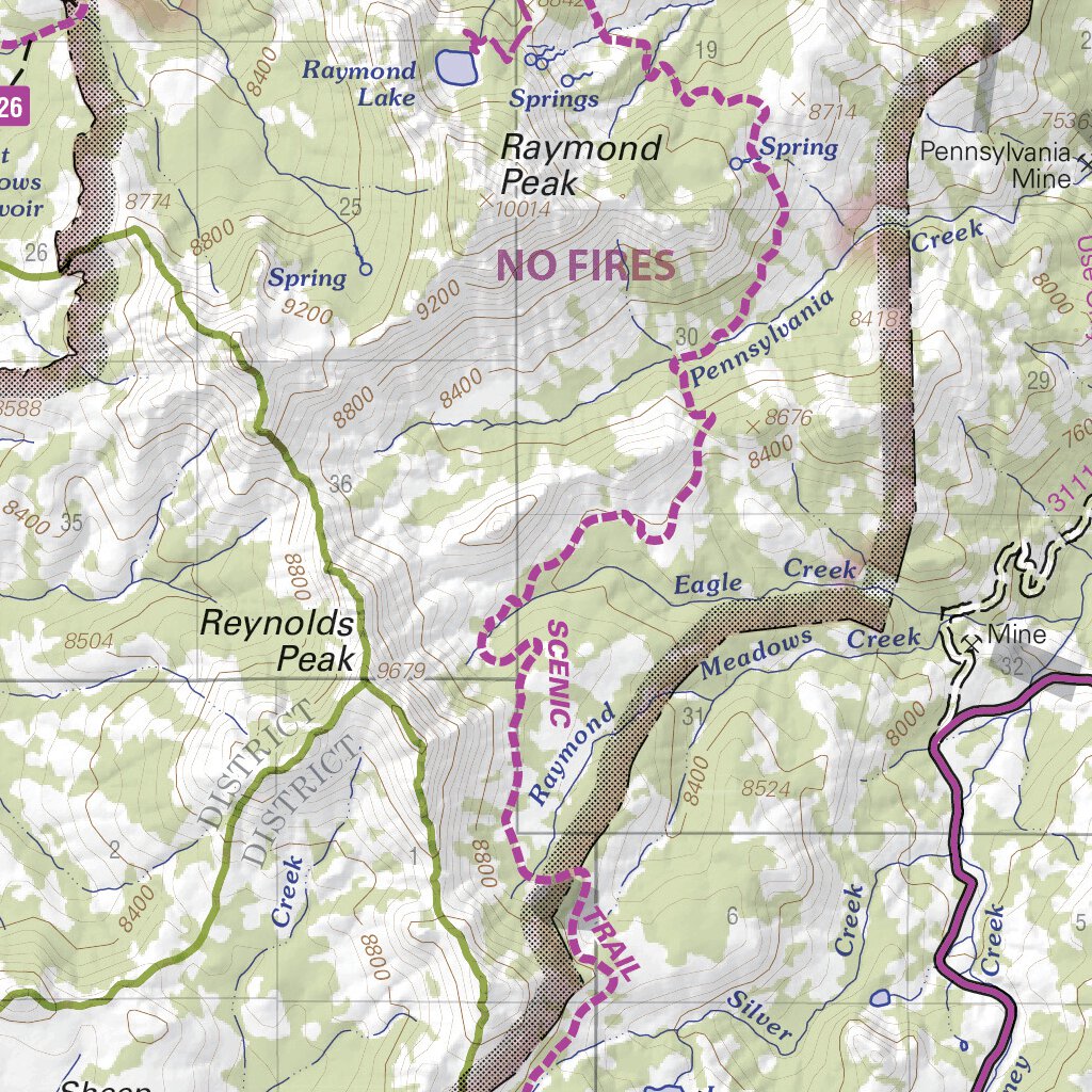 Mokelumne Wilderness Map by US Forest Service R5 Avenza Maps