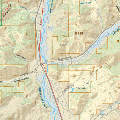 Sun Valley/Ketchum/Hailey, Idaho Trail Map
