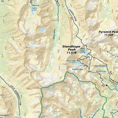 Sun Valley/Ketchum/Hailey, Idaho Trail Map