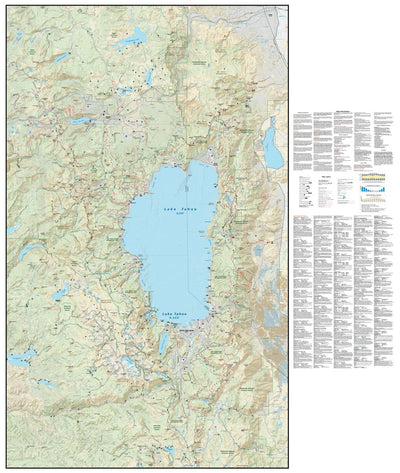 Lake Tahoe Basin, CA Trail Map