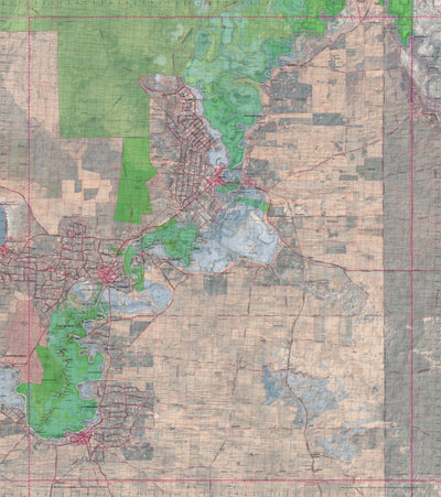 Getlost Map 7029 RENMARK Topographical Map V14 1:75,000