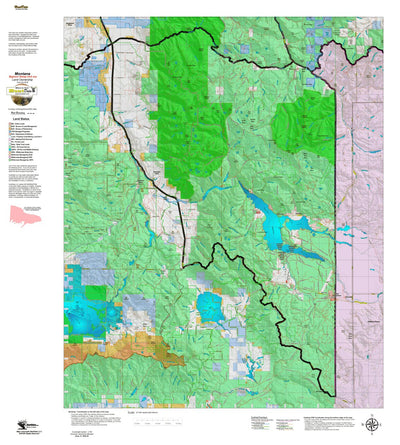 Montana Bighorn Sheep Hunting District 302 Land Ownerhip Map