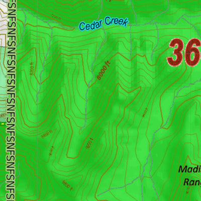 Montana Elk Hunting District 360 Land Ownerhip Map