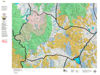 Montana Elk Hunting District 329 Land Ownerhip Map