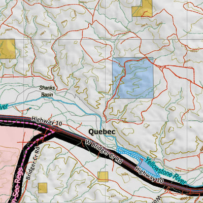 Montana Elk Hunting District 570 Land Ownerhip Map
