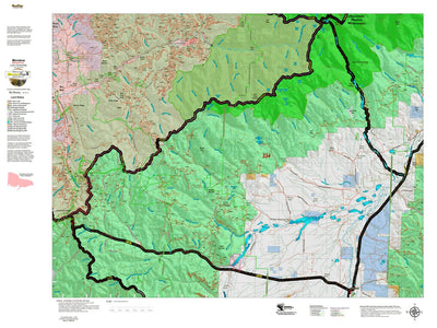 Montana Elk Hunting District 334 Land Ownerhip Map