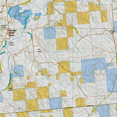 Montana Elk Hunting District 703 Land Ownerhip Map