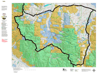 Montana Elk Hunting District 328 Land Ownerhip Map