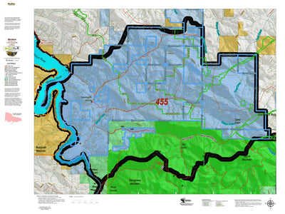 Montana Elk Hunting District 455 Land Ownerhip Map