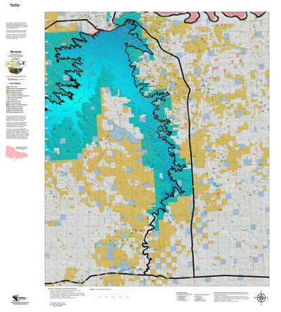 Montana Elk Hunting District 652 Land Ownerhip Map