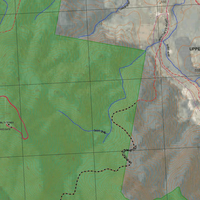 Getlost Map 9437-2N Brooklana Topographic Map V14 1:25,000