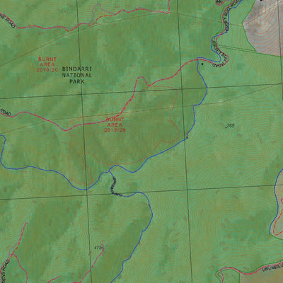Getlost Map 9437-2N Brooklana Topographic Map V14 1:25,000