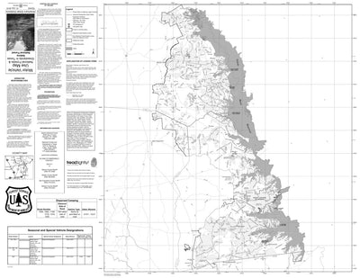 Motor Vehicle Use Map, MVUM, Sabine National Forest - FREE Preview 1
