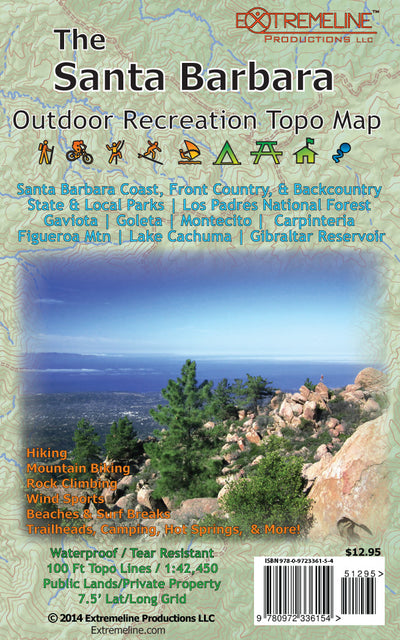 Santa Barbara Outdoor Recreation Topo Map [Entire Map]