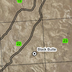 Black Butte T25S R43E Township Map