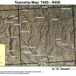 Lasa Creek T40S R40E Township Map