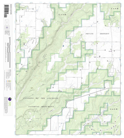 Ruin Canyon, Colorado 7.5 Minute Topographic Map