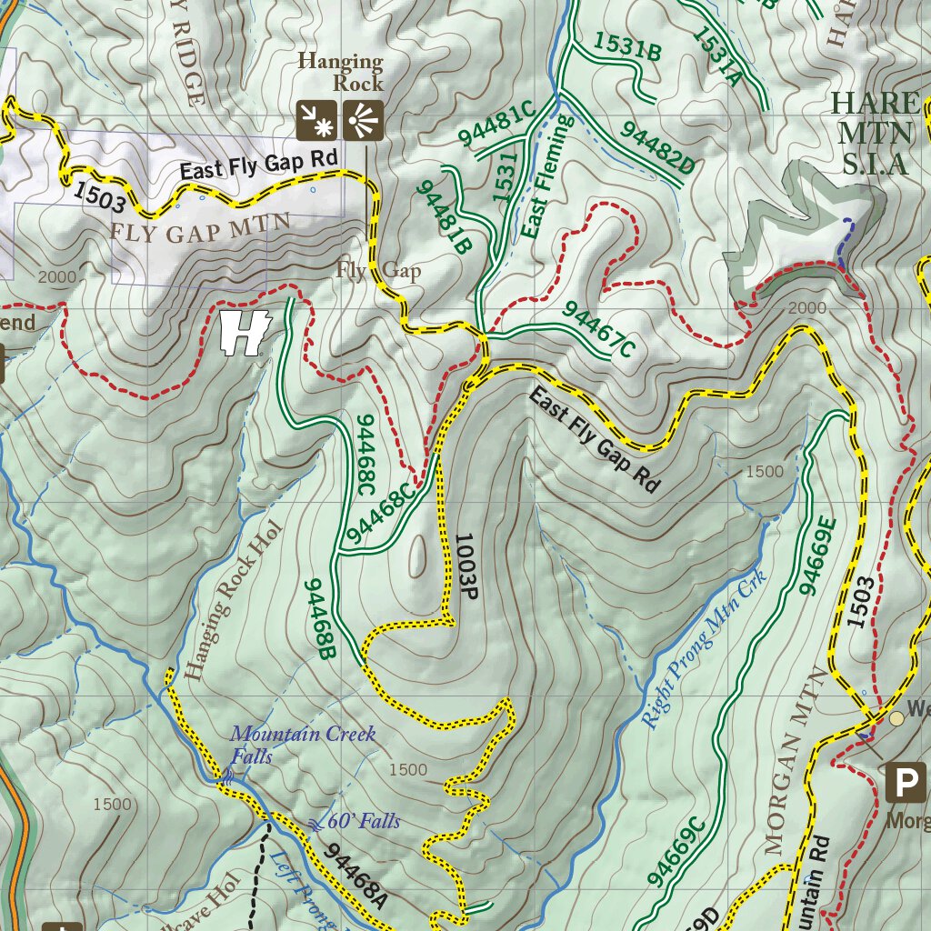 Mulberry Mountain Trails & Recreation Map by Mulberry Mountain Lodging