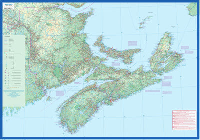 Maritimes: New Brunswick, Nova Scotia and Prince Edward Island_1:800,000