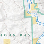 John Day Wild and Scenic River Map 3, Clarno to Whistle Point