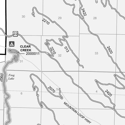 Mount Baker-Snoqualmie NF - Motor Vehicle Use Map - Darrington RD - 2020