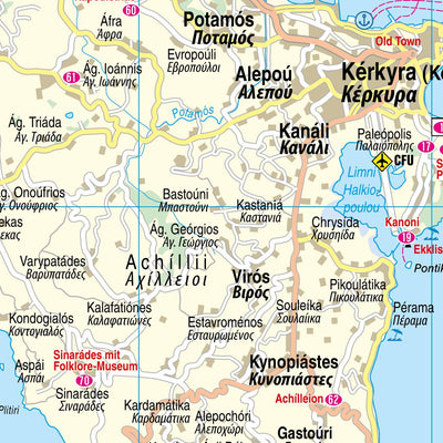 Islandmap Korfu 2020