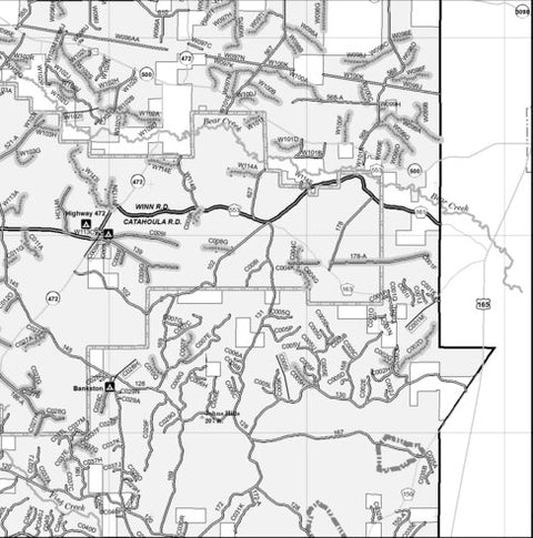 Motor Vehicle Use Map, MVUM, Catahoula District, Kisatchie National Forest 3