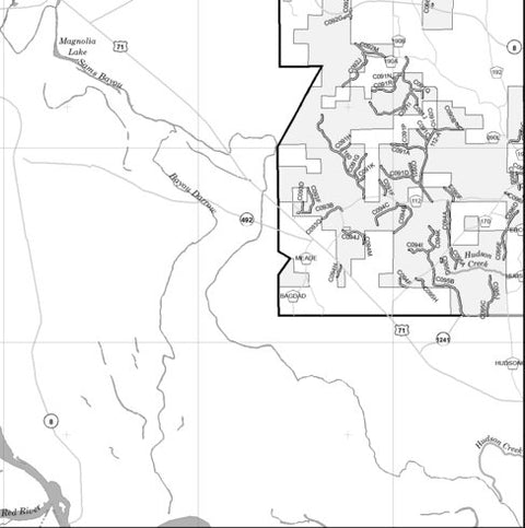 Motor Vehicle Use Map, MVUM, Catahoula District, Kisatchie National Forest 7