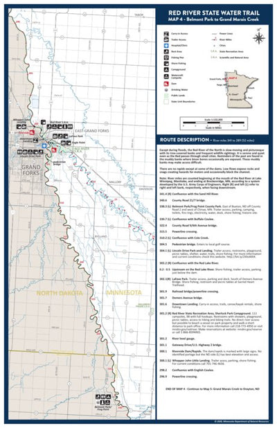 Red River State Water Trail - Map 4 Belmont Park to Grand Marais Creek MNDNR