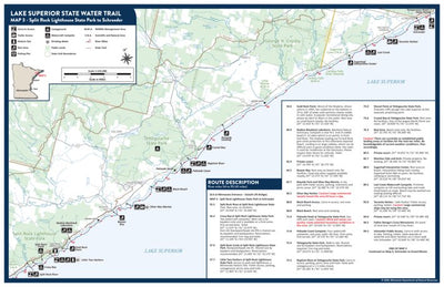 Lake Superior State Water Trail - Map 3 Split Rock Lighthouse State Park to Schroeder MNDNR