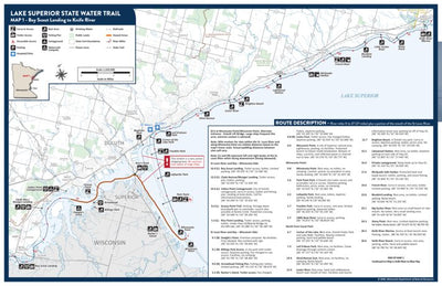 Lake Superior State Water Trail - Map 1 Boy Scout Landing to Knife River MNDNR