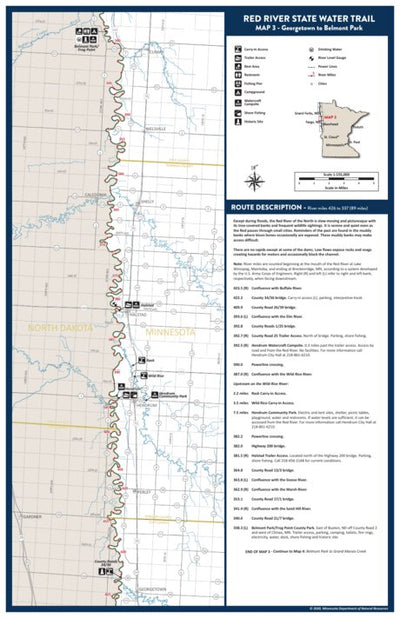 Red River State Water Trail - Map 3 Georgetown to Belmont Park MNDNR