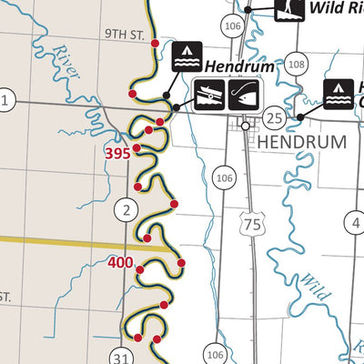 Red River State Water Trail - Map 3 Georgetown to Belmont Park MNDNR
